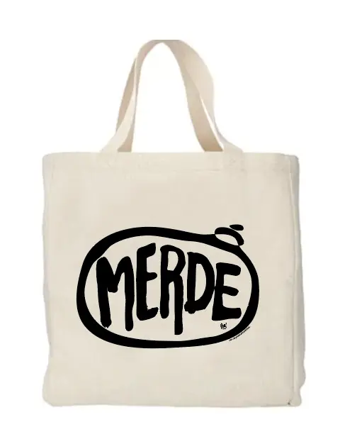 [T4-CABAS POLYLIN] CABAS POLYLIN MERDE LOGO BULLE