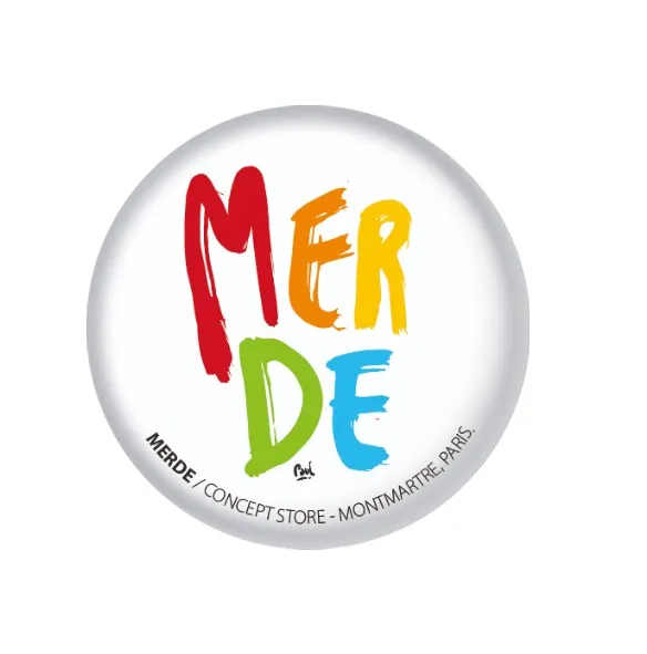 [D2-MAGNET ROND] (TUTTI) MERDE BRUSH / magnet rond