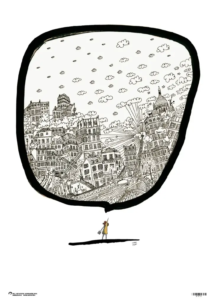 [I2-IMPRIME] Affiche BULLE PARIS FEMME