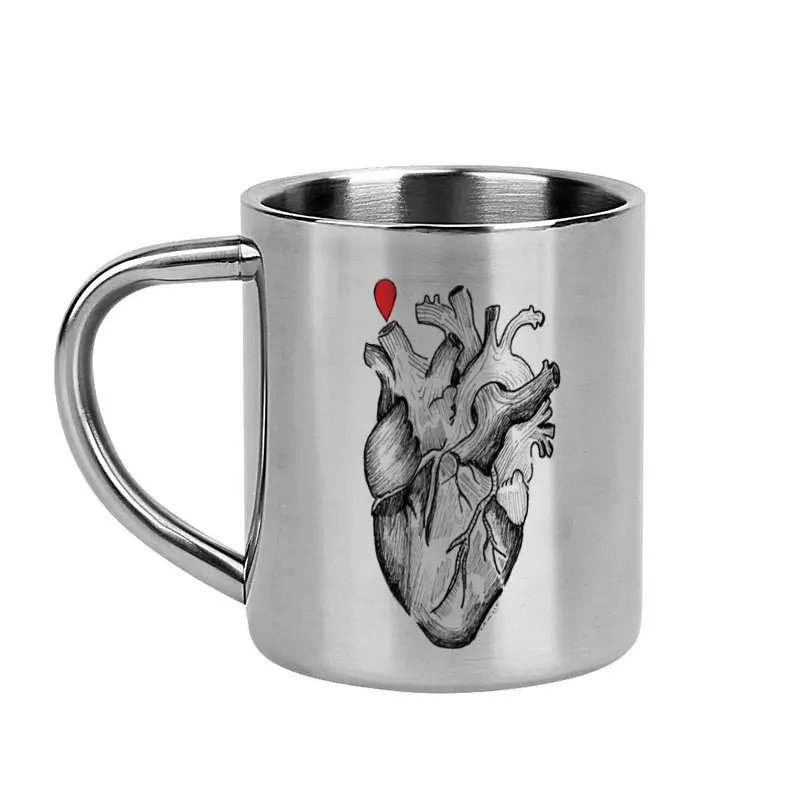 CAMCAMILLE ANATOMIE COEUR / mug acier inoxydable