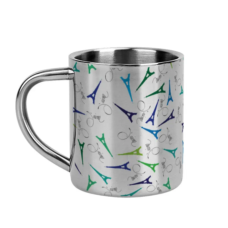 (FROID) TOUR EIFFEL PATTERN / mug acier inoxydable