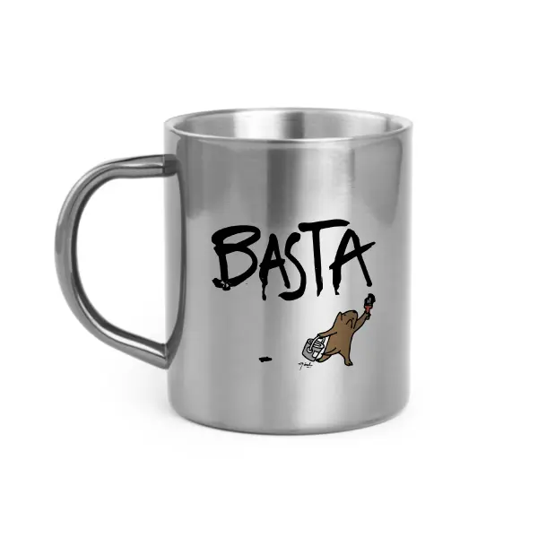 BARAK BASTA / mug acier inoxydable