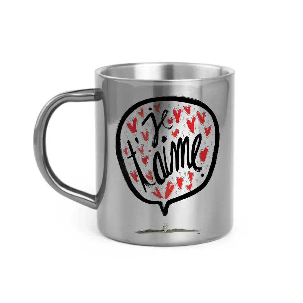 BARAK JE TAIME / mug acier inoxydable