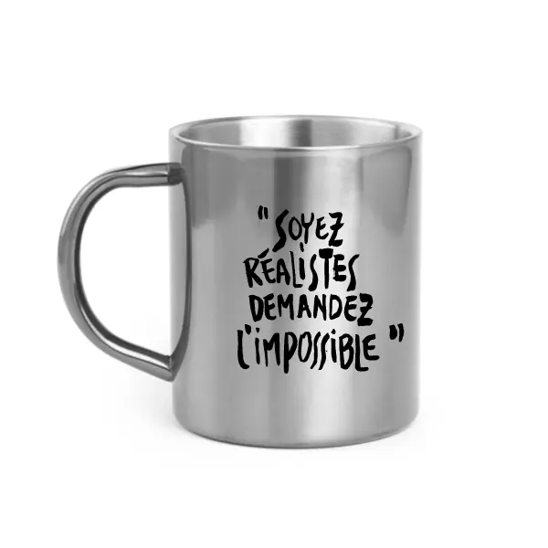 [C4-MUG INOX] SOYEZ / mug acier inoxydable