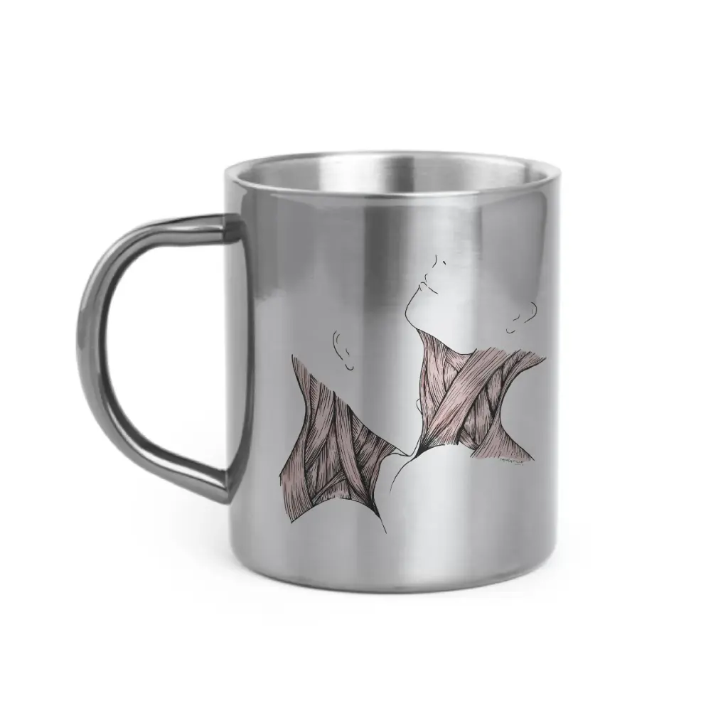 [C4-MUG INOX] CAMCAMILLE ANATOMIE KISS / mug acier inoxydable