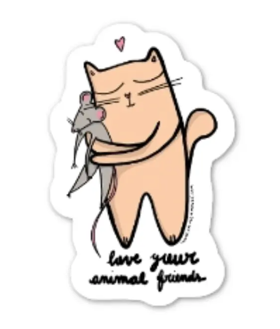 [I5-STICKERS] LYAF MICHI LOVE YOURS ANIMALS FRIENDS CAMCAMILLE / sticker