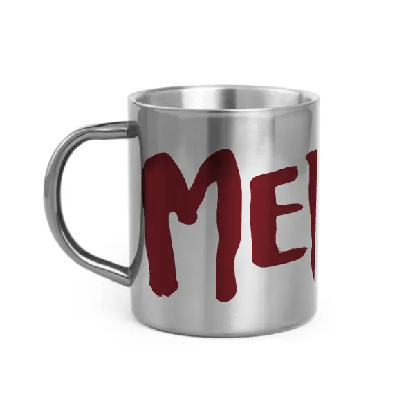 (BORDEAUX) MERDE LOGO / mug acier inoxydable