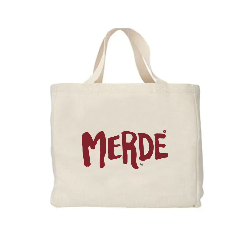 (BORDEAUX) CABAS POLYLIN MERDE LOGO