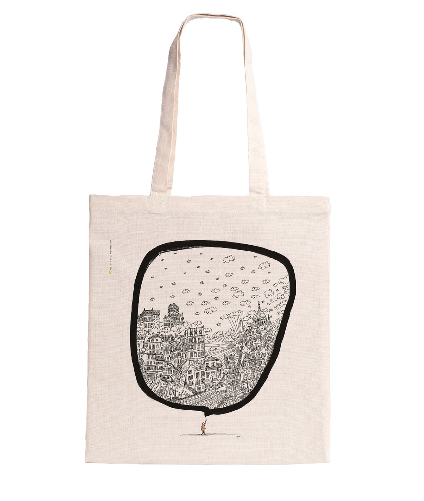(BPB) BULLE PARIS BONHOMME / tote bag ecru