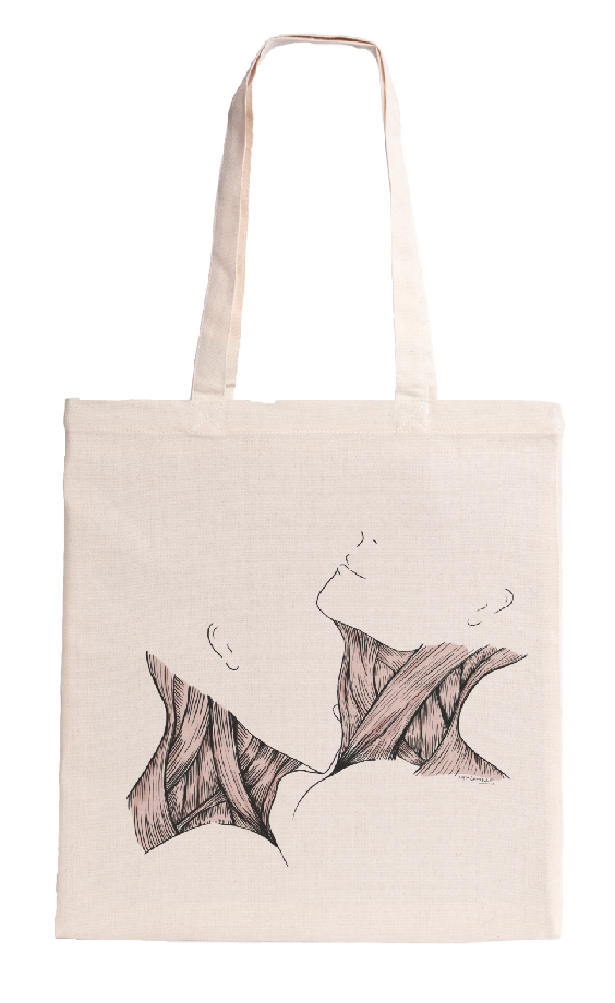KISS ANATOMIE CAMCAMILLE  / tote bag ecru