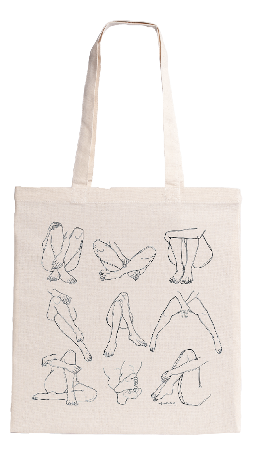 [T1-TOTE BAG ECRU] (LEG) CAMCAMILLE LEGS / tote bag ecru