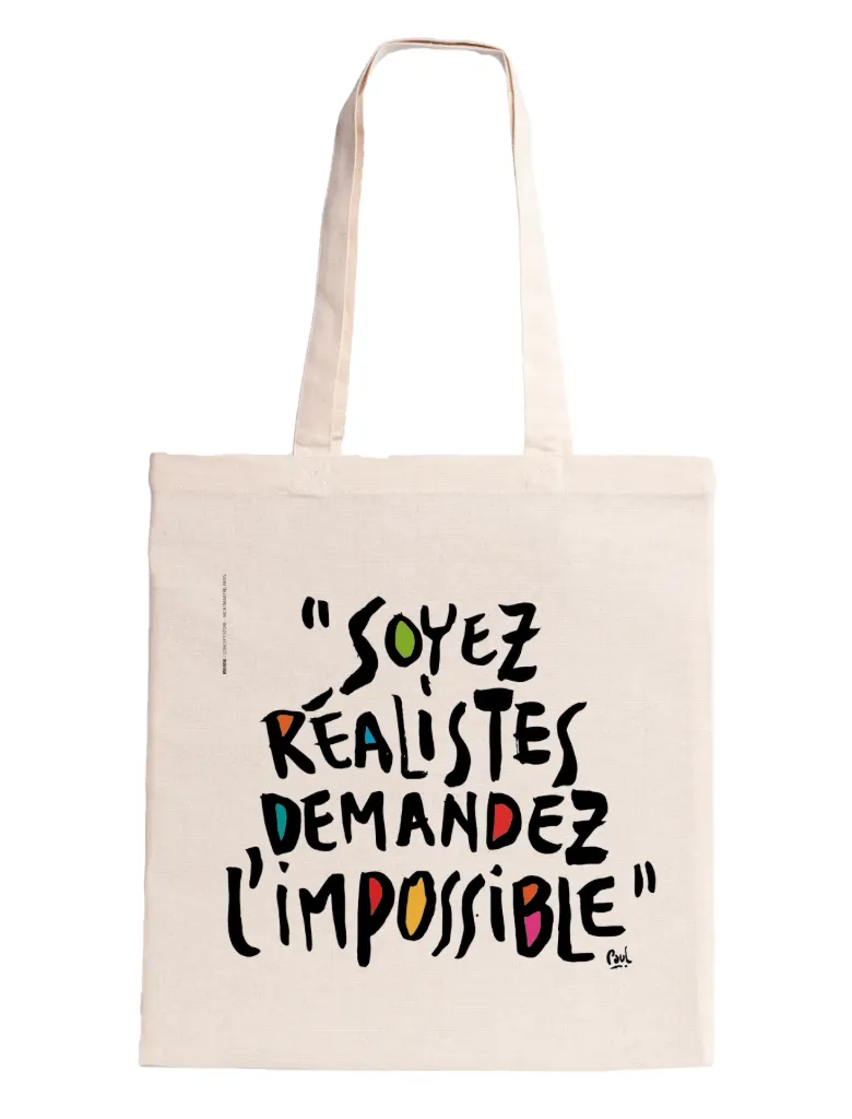 [T1-TOTE BAG ECRU] (SOY) SOYEZ REALISTES/ tote bag ecru