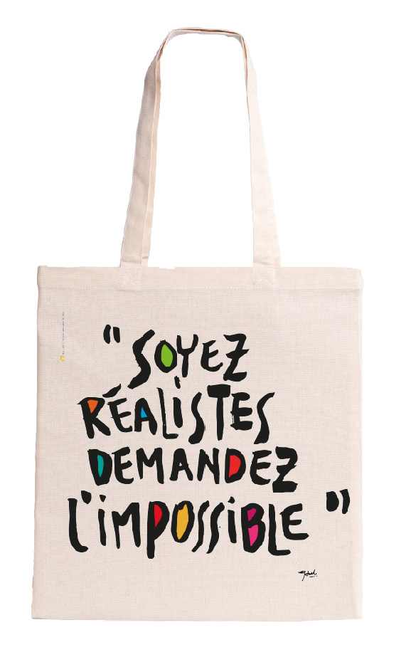 [T1-TOTE BAG ECRU] (SOY) SOYEZ REALISTES/ tote bag ecru