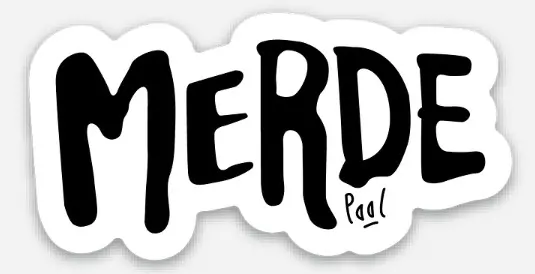 MERDE LOGO / magnet flex  