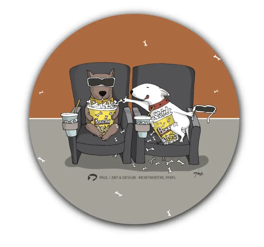 SOUS-VERRES ROND / TOTOS CINE