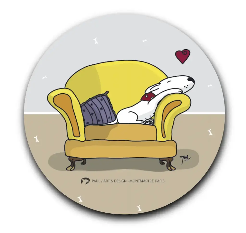 [S2-SOUS VERRES ROND] 03-(CLI) CORA LITA / sous-verres rond