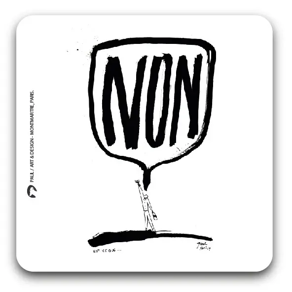 [S1-SOUS VERRES CARRE] NON / sous-verres grand