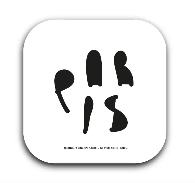 [S1-SOUS VERRES CARRE] PARIS / sous-verres grand