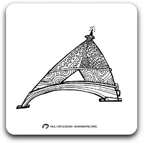 [S1-SOUS VERRES CARRE] (TTR) TOUR TRAME / sous-verres grand