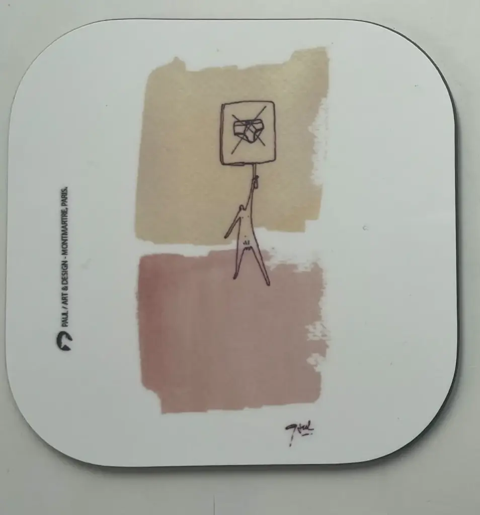 [S1-SOUS VERRES CARRE] NU SLIP / sous-verres grand