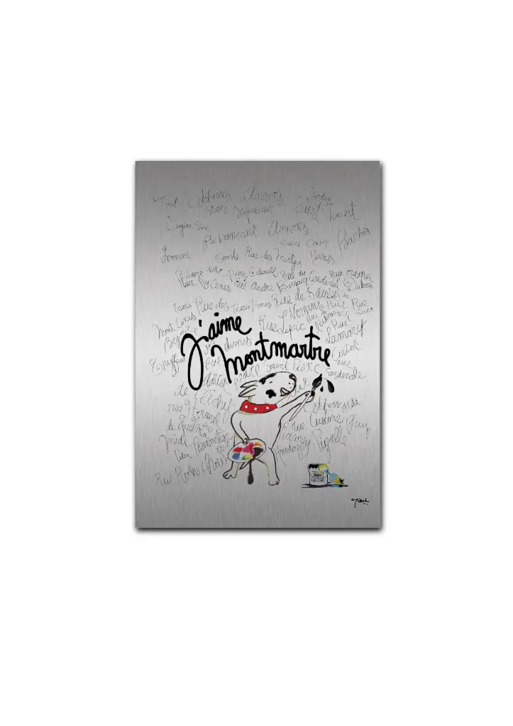 (10X15) CORA J'AIME MONTMARTRE / repro aluminium