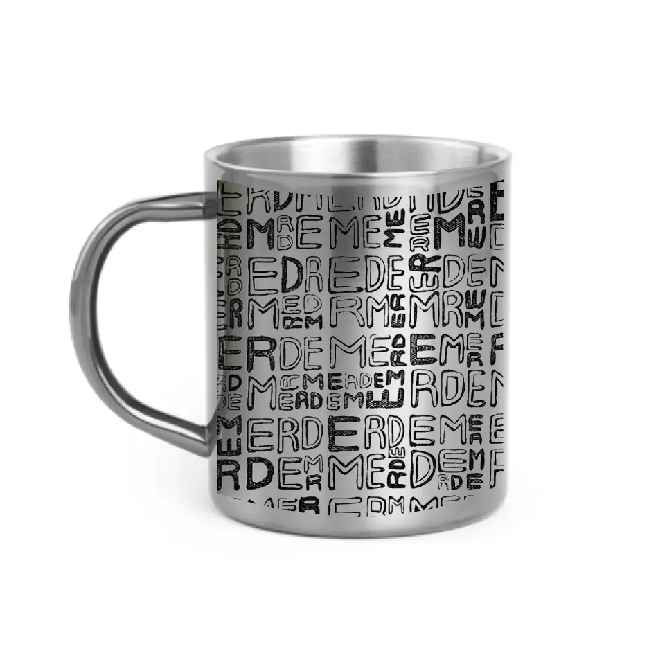 MERDE TXT / mug acier inoxydable