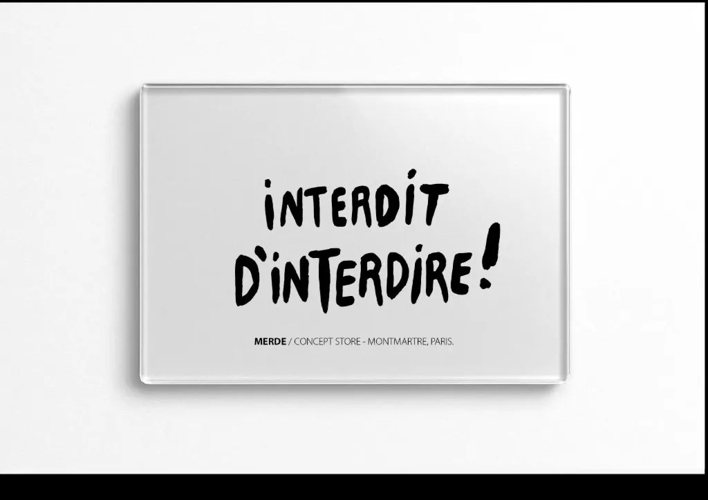 [D4-MAGNET VERRE] INTERDIT / magnet verre (copie)