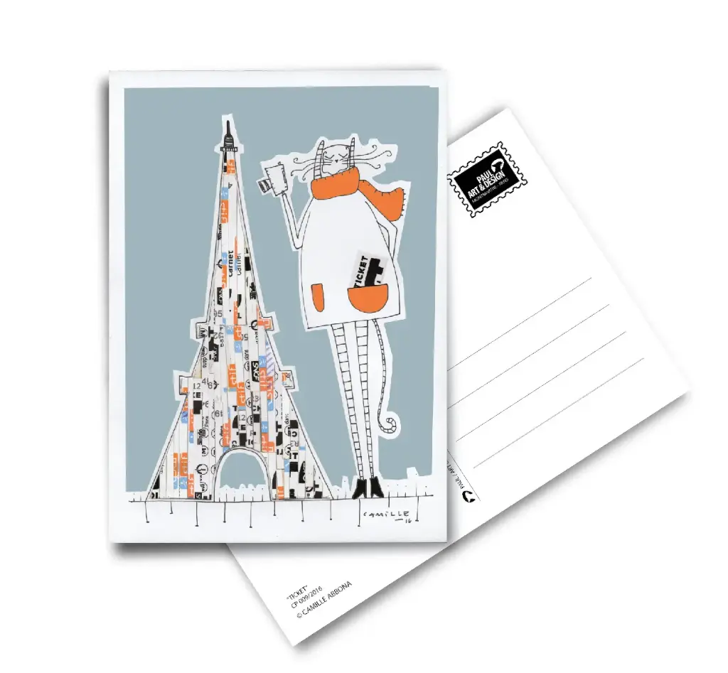 [I1-CARTE POSTAL] TICKET CAMCAMILLE  / carte postal