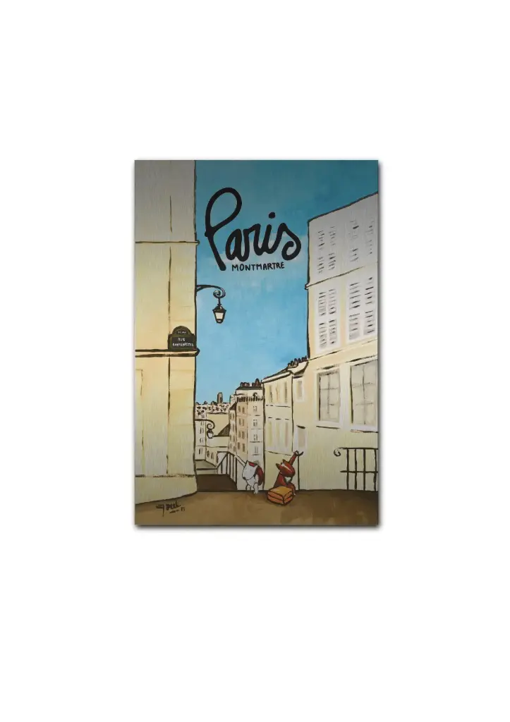 [R2-GRANDE] (20x30)  TOTOS ESCALIERS / reproduction aluminium