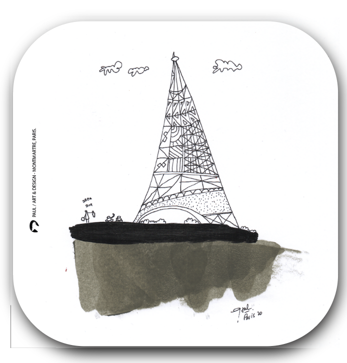 BIR BIR TOUR TACHE / sous-verre grand