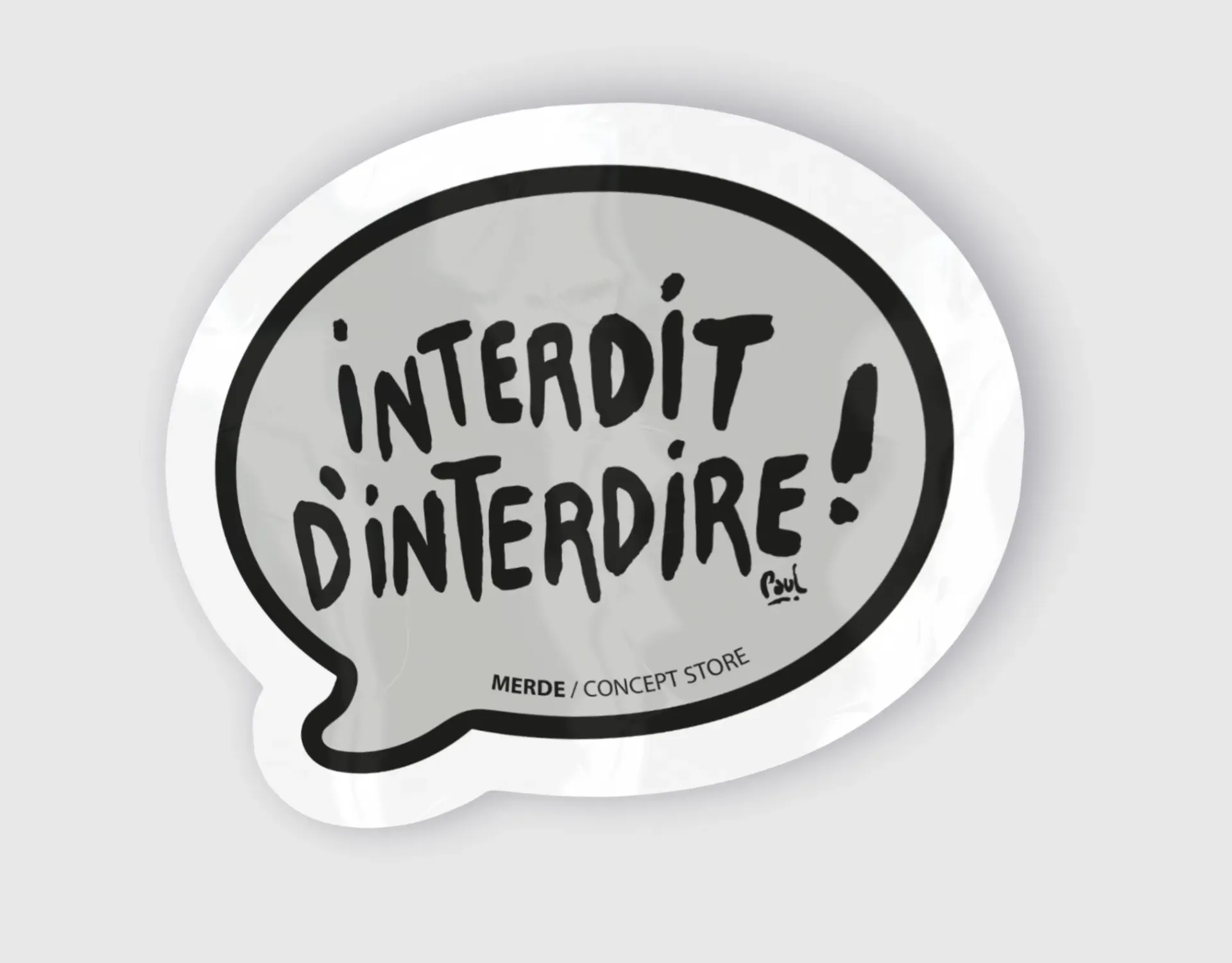 STICKER  INTERDIT