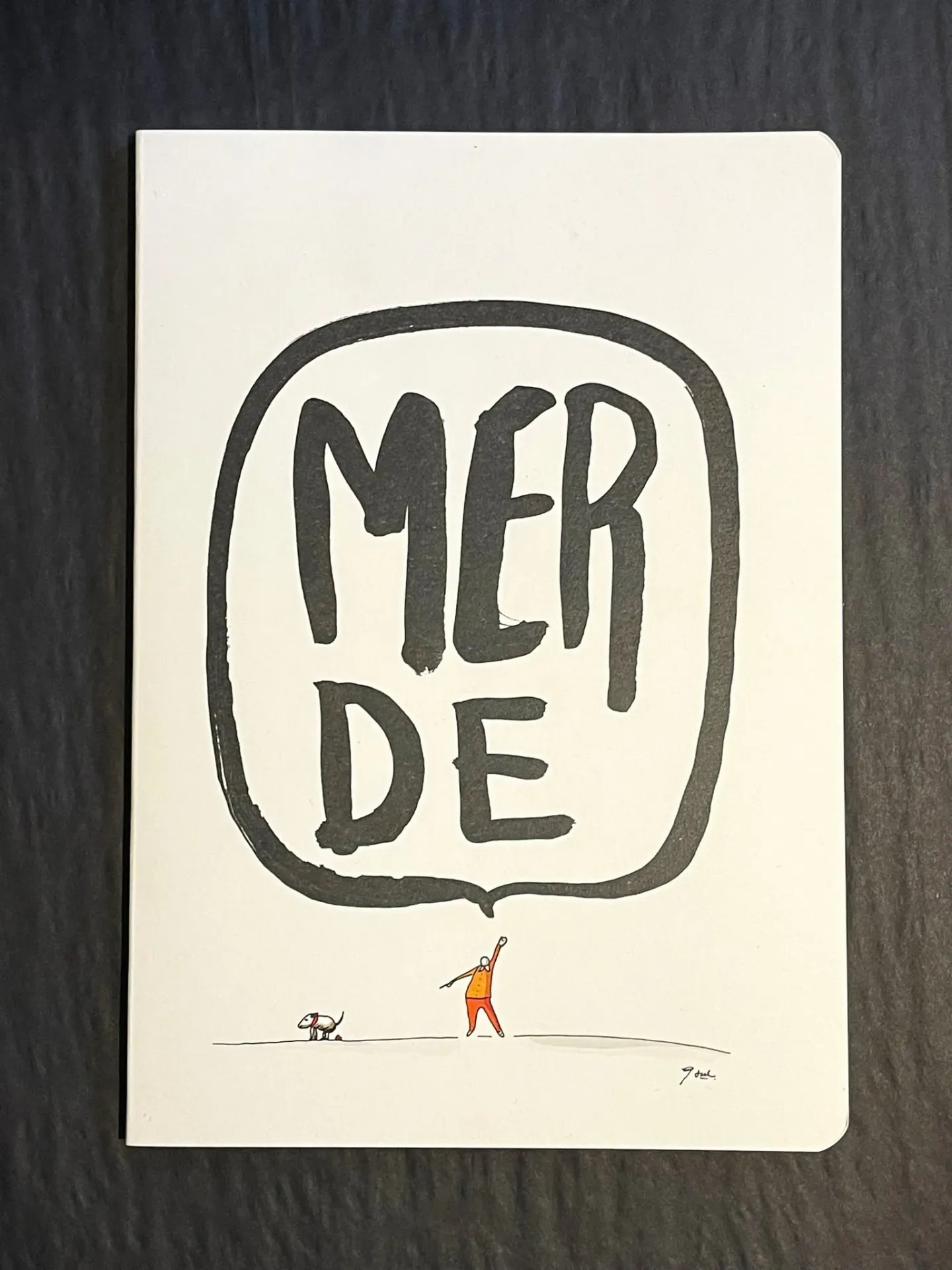 (MBC) CARNET A5 MERDE BULLE CHIEN