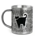 MICHIS NOIR MIAU MIAU/ mug acier inoxydable