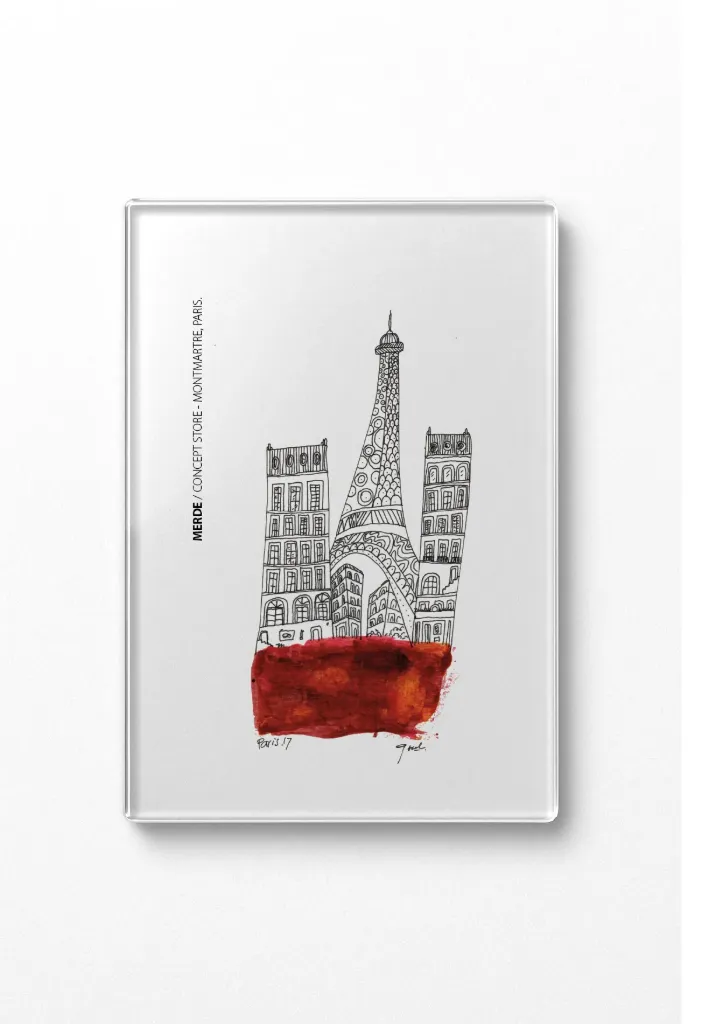 [D4-MAGNET VERRE] TOUR 4 EDIF / magnet verre