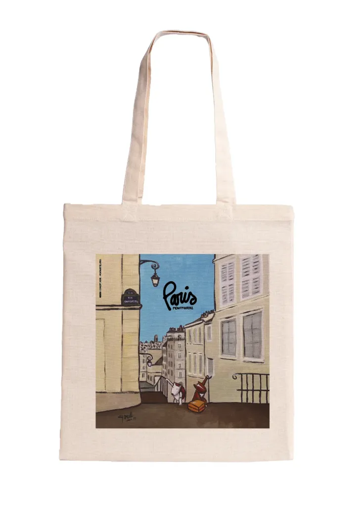 [TBE TES AP] (TES) TOTOS ESCALIERS / tote bag ecru