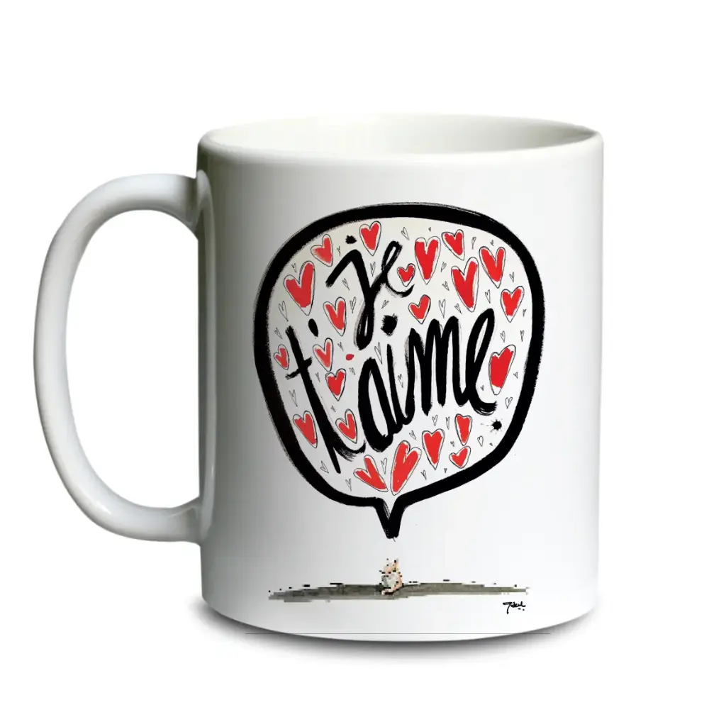 BARAK JE T'AIME / mug céramique blanc